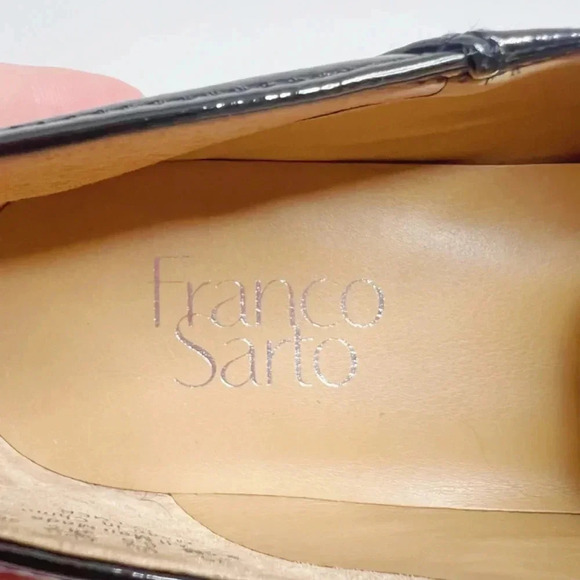Franco Sarto Palmer Black Patent Leather Loafers Women's Size 8.5 - Picture 5 of 9